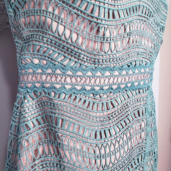 Stylestalker Revolve Alexander mini dress jade green lace size small NWT - Picture 5 of 11
